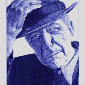 Gribouillages : portrait de Léonard Cohen