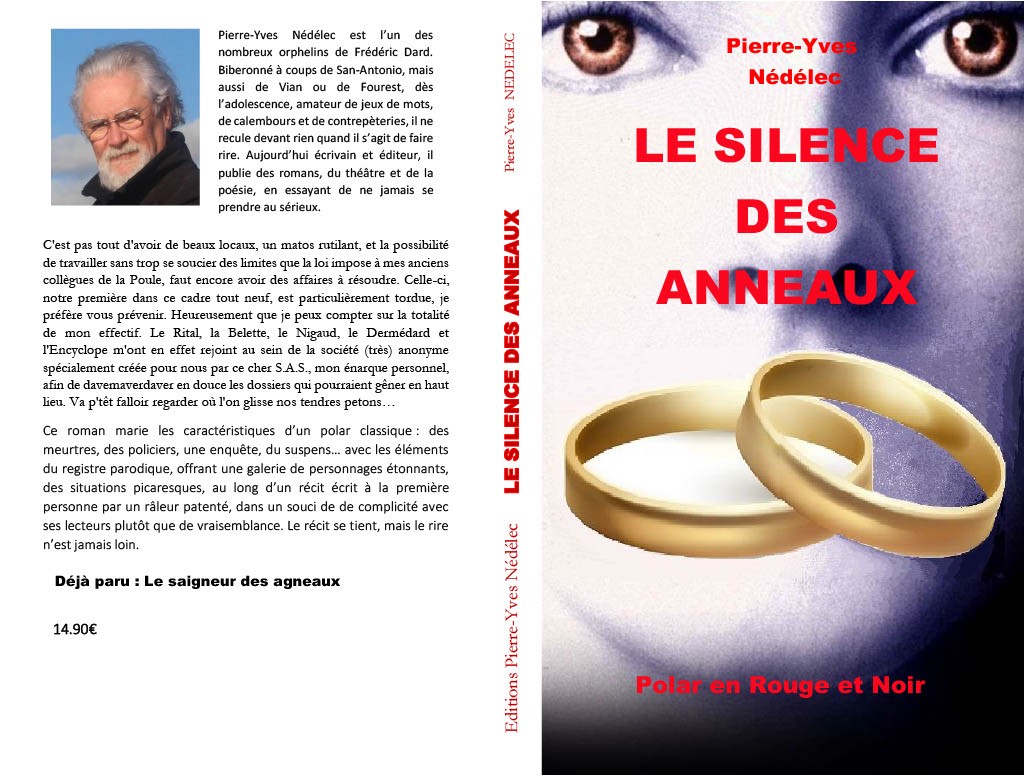 Couverture du polar parodique "le silence des anneaux"