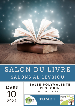 Affiche du salon du livre de Plouguin 2024 - Tome 1